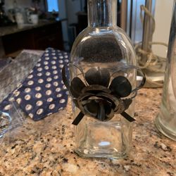 Farmhouse Or Beach Wired Clear Vase