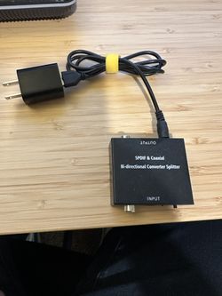 Bi Directional SPDIF Optical & Coaxial Splitter / Converter