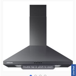 Samsung 30" Wall Mount Range Hood - Black Stainless  