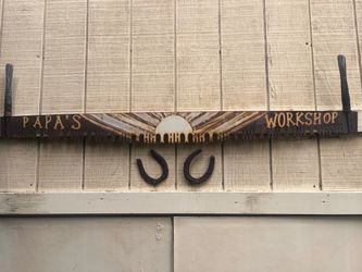 Papa's Workshop Decorative Saw Sign