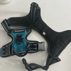 Medium Blue And Black Dog Harness 