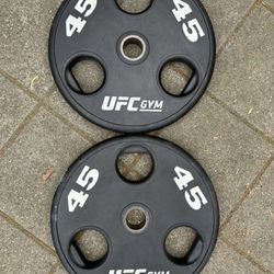 UFC Gym Olympic Weights 45lbs Set $120 Firm