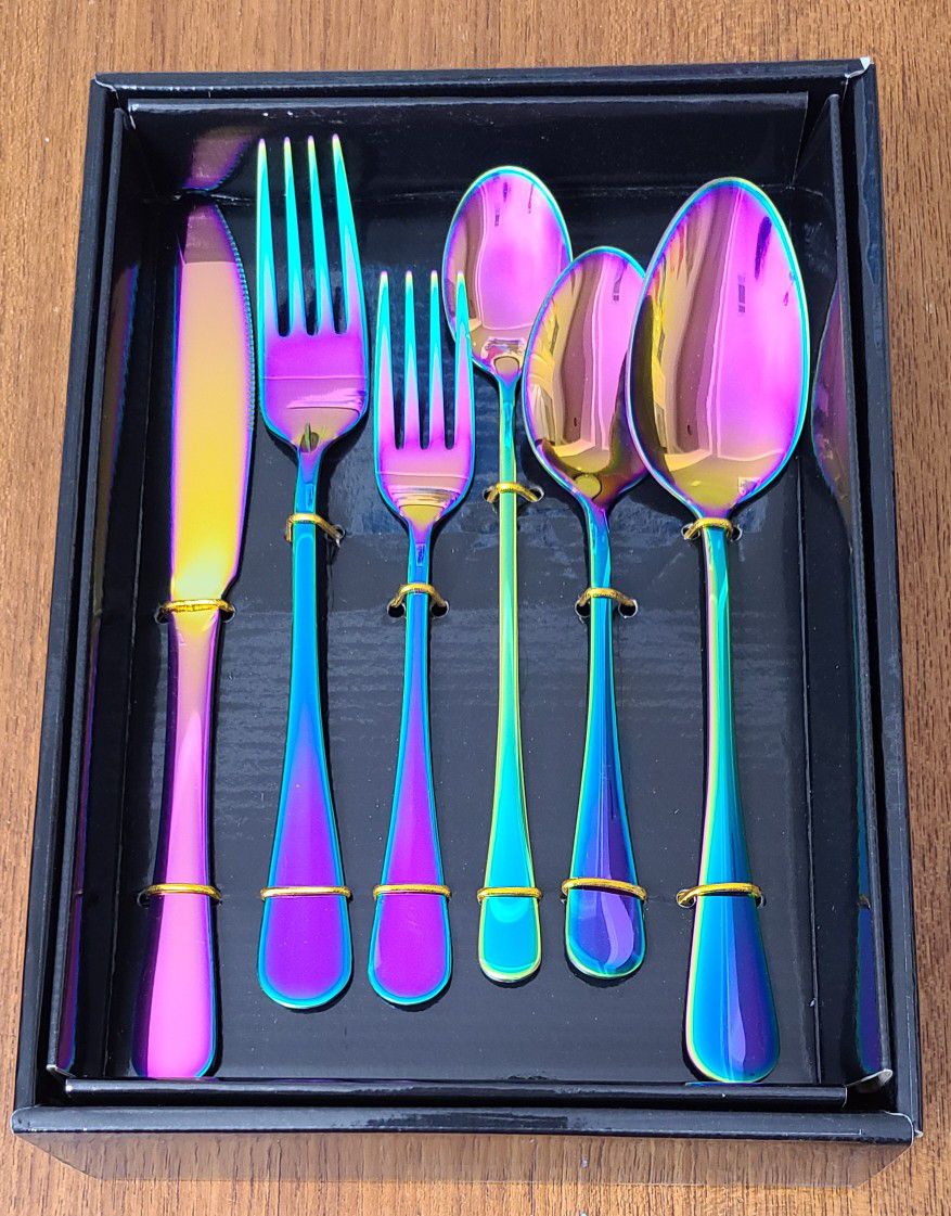 Rainbow Silverware Set