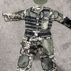 Boys Size 3-4 Military Army Guy Costume