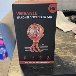Handheld stroller fan