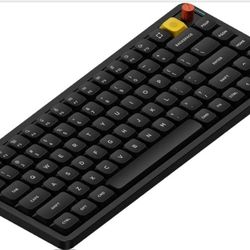 nuphy Air75 V3 Hot Swappable Wireless Mechanical Keyboard, 84 Keys 75% Custom Low Profile Keyboard with Knob, RGB Backlit, Gasket Mounted, Support Blu