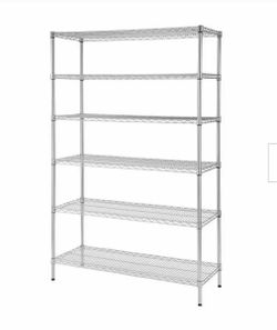 Metal shelving rack
