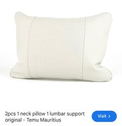 Set of soft suede neck pillows