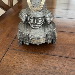 Nikka Whisky G&G Murasame Kabuto Samurai Helmet Cover & Empty Bottle From Japan