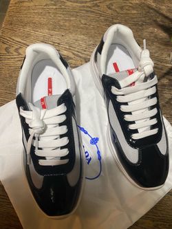 Prada black and white wore once 9.5 or 10