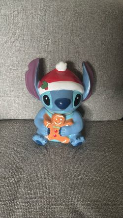 Disney Stitch And Gingerbread Cookie Jar