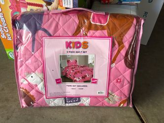 Kids Pony Twin 2-Piece Quilt Set