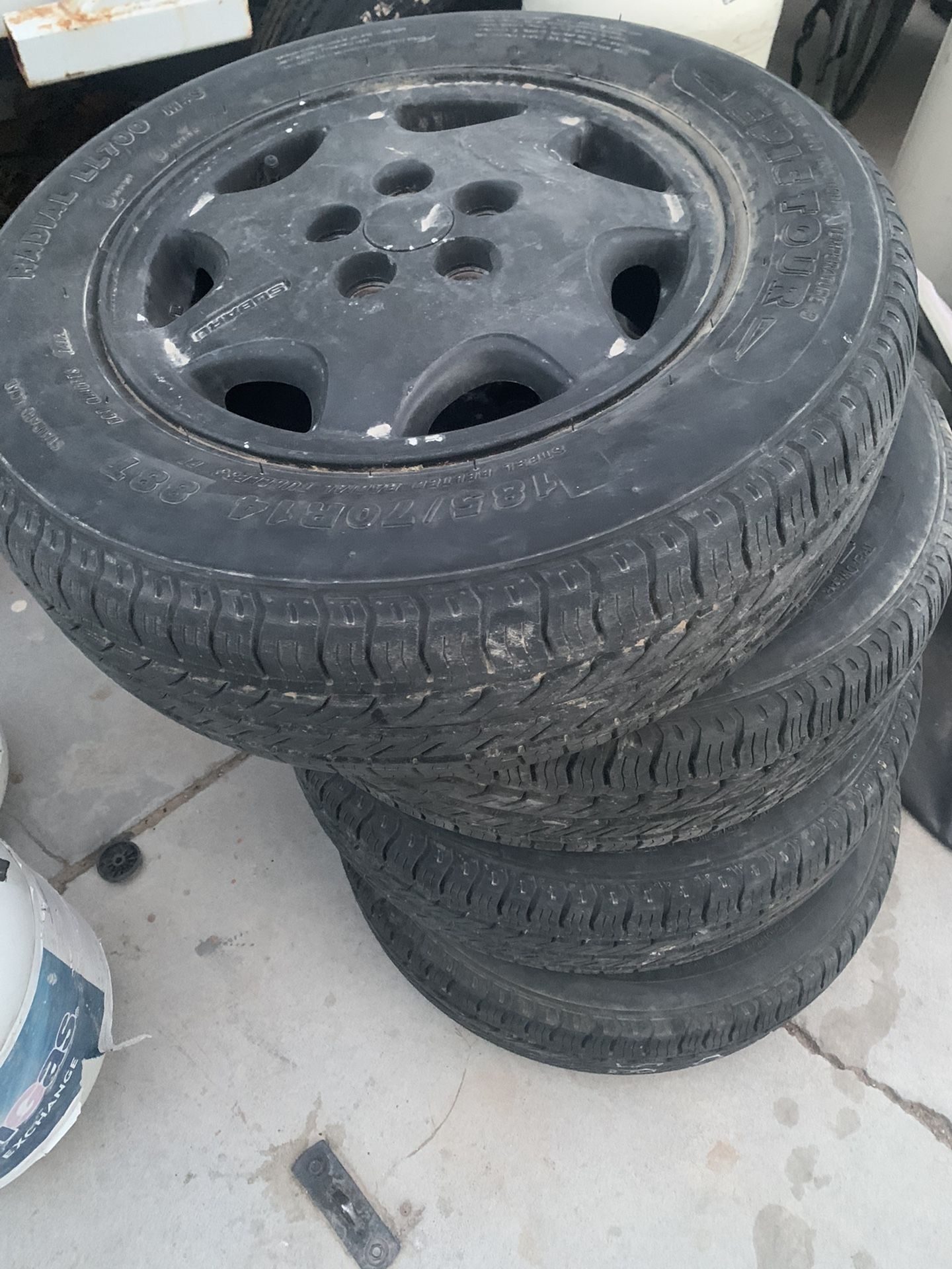 185/70R14 Tires On Subaru Rims