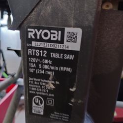 Ryobi Table Saw