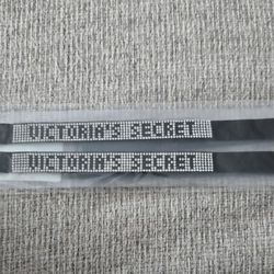 Victoria's Secret Black Straps with Rhinestones