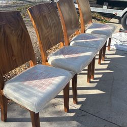 4 Teak Chairs From Indonesia 
