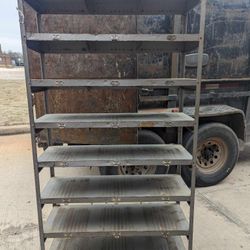 Vintage Industrial Steel Shelf 