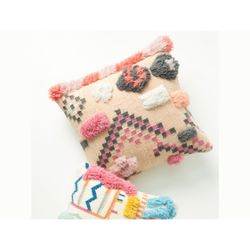 2 Brand New Anthropologie Hand-Tufted Abstract Pillows