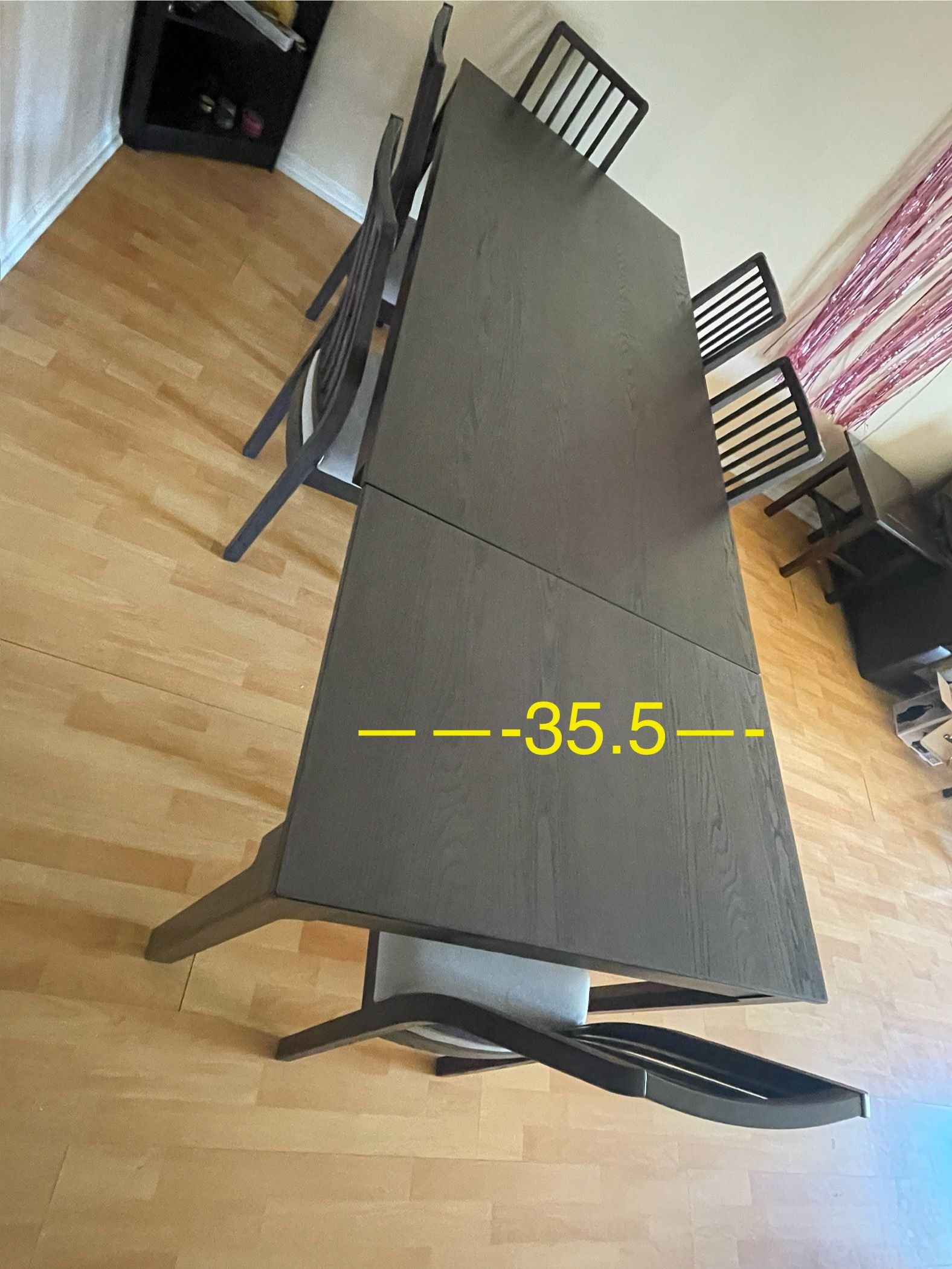 Extendable Dining Table +6 Chairs