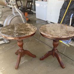 Marble End Tables 