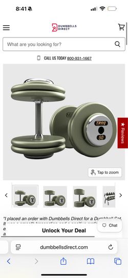 TROY Pro Style Dumbbells Straight Handle & Chrome Endcaps - Hammertone (HFD-C)