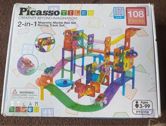 108 piece Picasso tiles 2 in 1