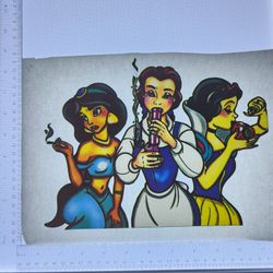 Iron On Heat Transfer  Good For T-shirts Sweaters Jackets T Shirt Design Size Is About 7x10 Princess #29