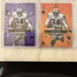 Bo Jackson Wild 2 Card Lot Each Numbered!!