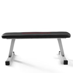 Weider Strength Flat Weight Bench with Sewn Vinyl Seats