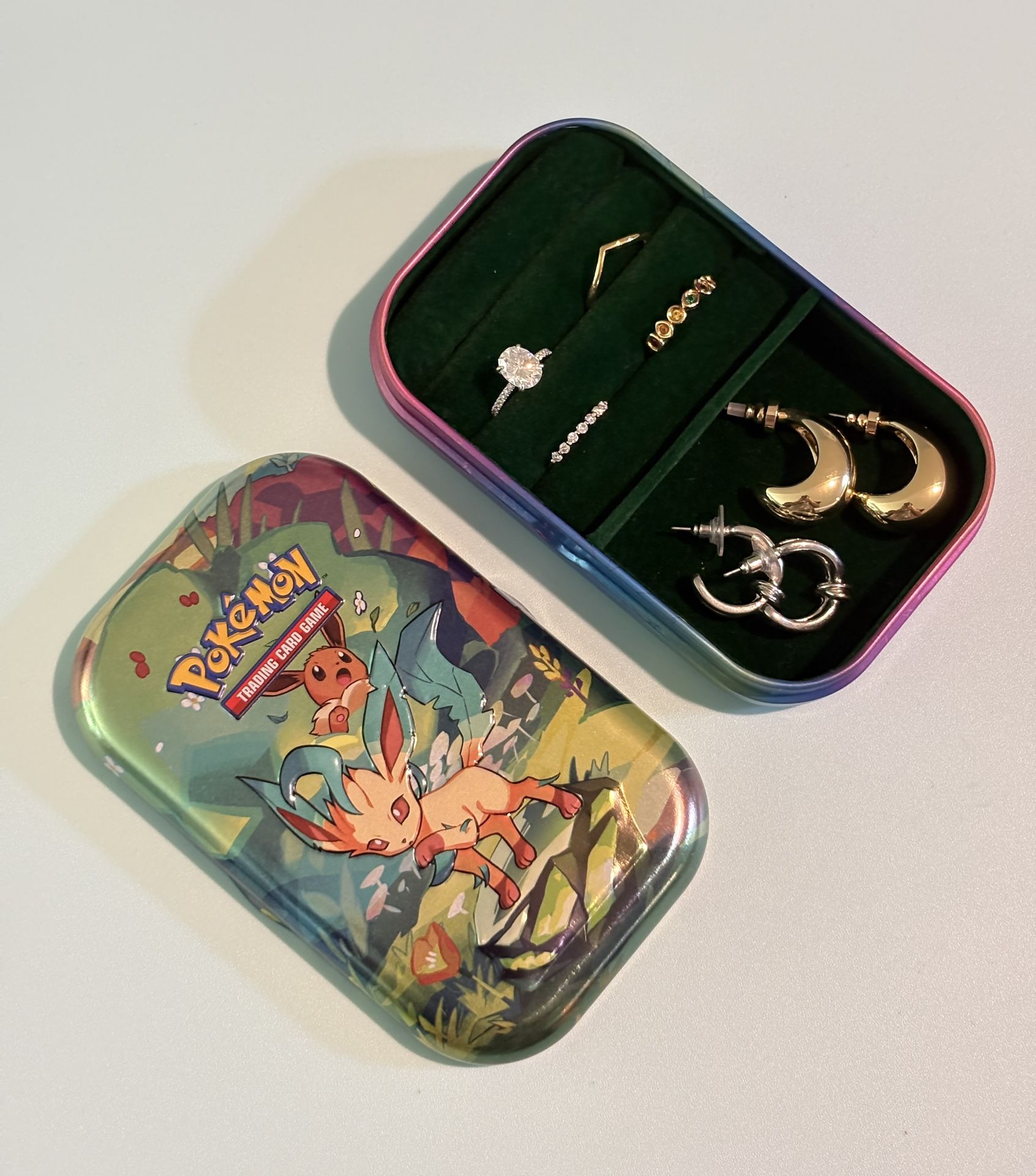 Pokemon Tin Jewelry Box
