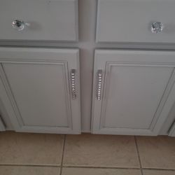 Bathroom Vanity And Vanity  Dove Grey 2 Pieces