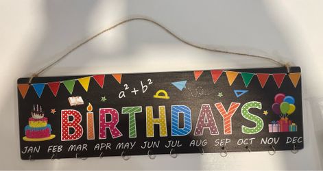 Cute Hanging Birthday Sign