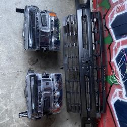 2019 2021 Chevy Silverado 1500 Driver Left Passenger Right Led Headlight Grill