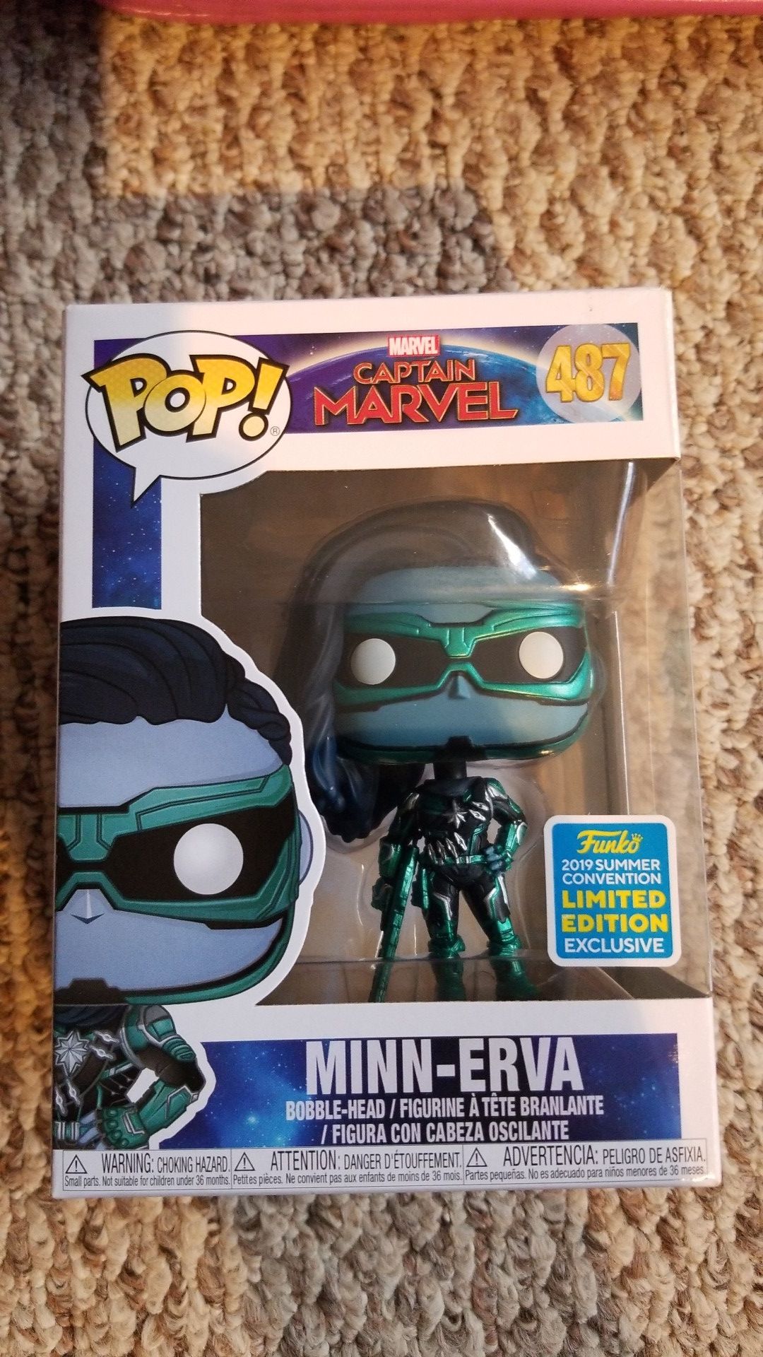 POP POP SALE!!!!!! STIMULATE THE ECONOMY Capt. Marvel limited edition 487 minn-erva