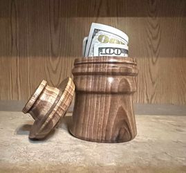 Black walnut Stash Jar