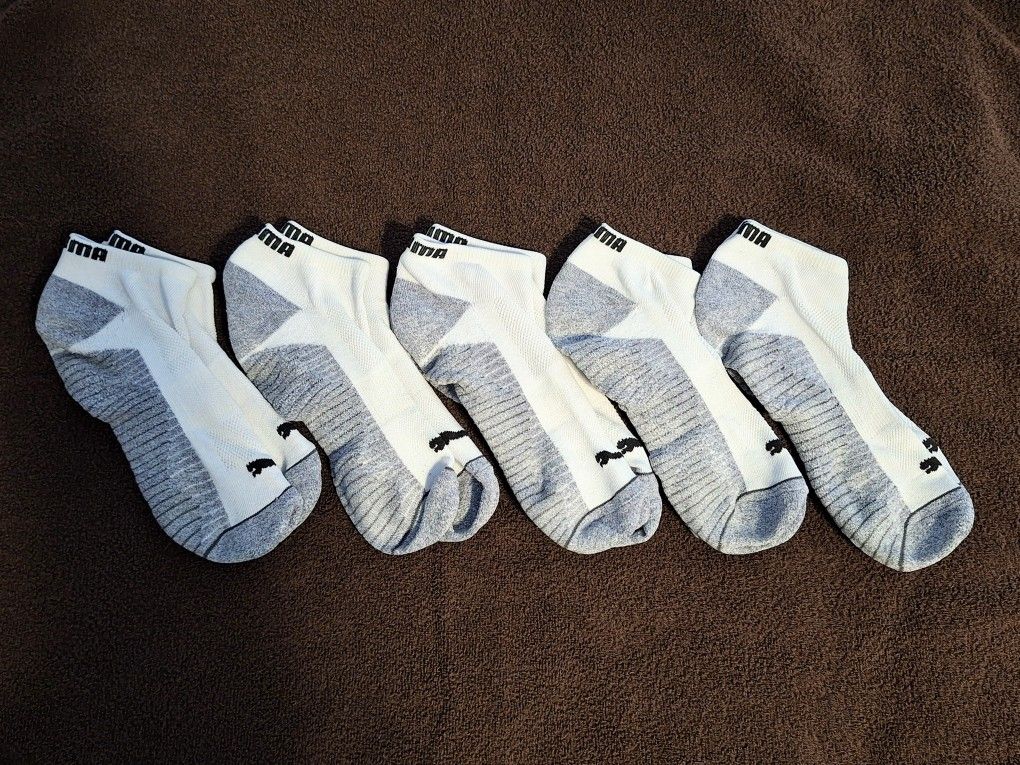 PUMA LOW-CUT SOCKS (5 PAIRS)