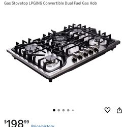 New Delitian 30 Inch Stainless Steel 5 Burner Gas Cooktop
