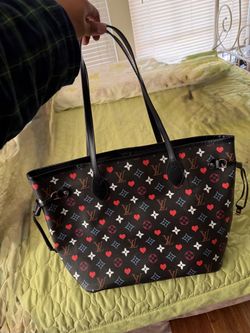 Louis Vuitton Game On Neverfull MM Black + Pouch & Dust Bag