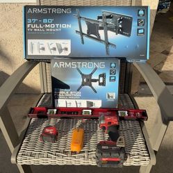 37-80 Inches Full Motion TV Wall Mount