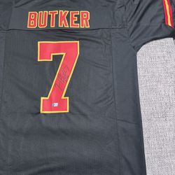 Harrison Butker Signed Autograph Custom Jersey- Metabilia Coa-Kansas City Chiefs