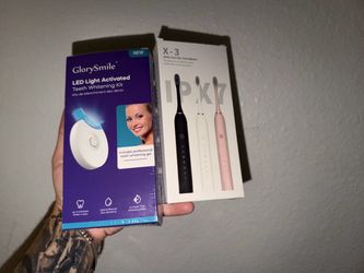 GlorySmile LED Light Teeth Whitening Kit with sonic toothbrush