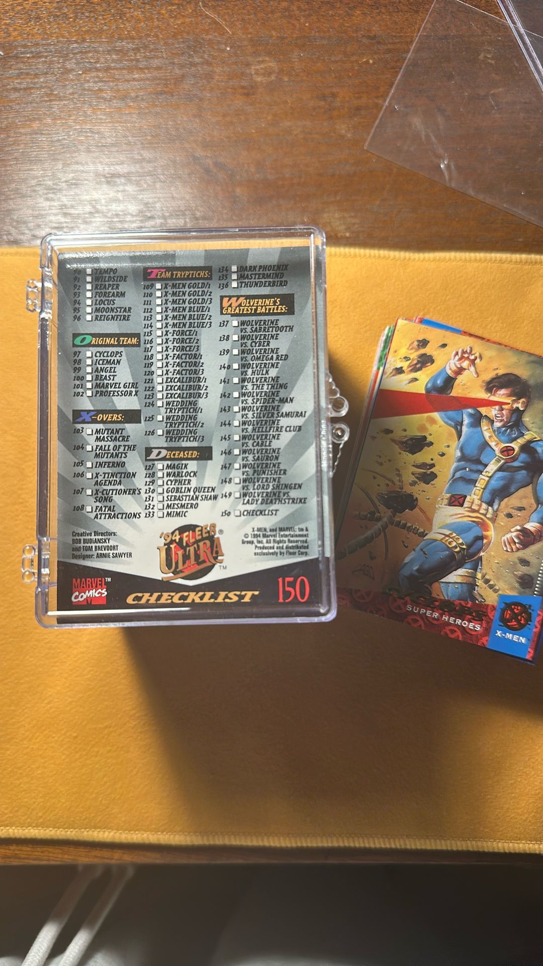 Marvel 94 Fleer Ultra Cards X Men