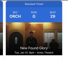 New Found Glory Floor Seats Thumbnail
