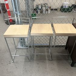 La Palma Enzo Berti Cubo Counter Stools – Set of 3