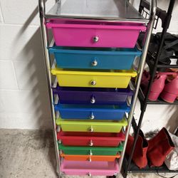 10 Drawer Rolling Cart by Simply