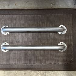 2 Stainless Steel ADA Compliant Grab Bars -  18” length