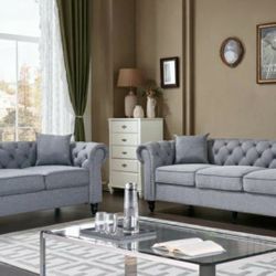 2pc Living Set Sofa And Loveseat 