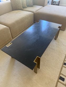 Marble coffee table from CB2