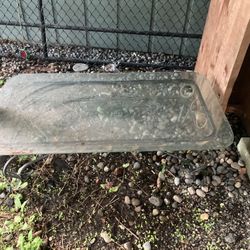Two coffee tables, one metal iron glass, top one wood