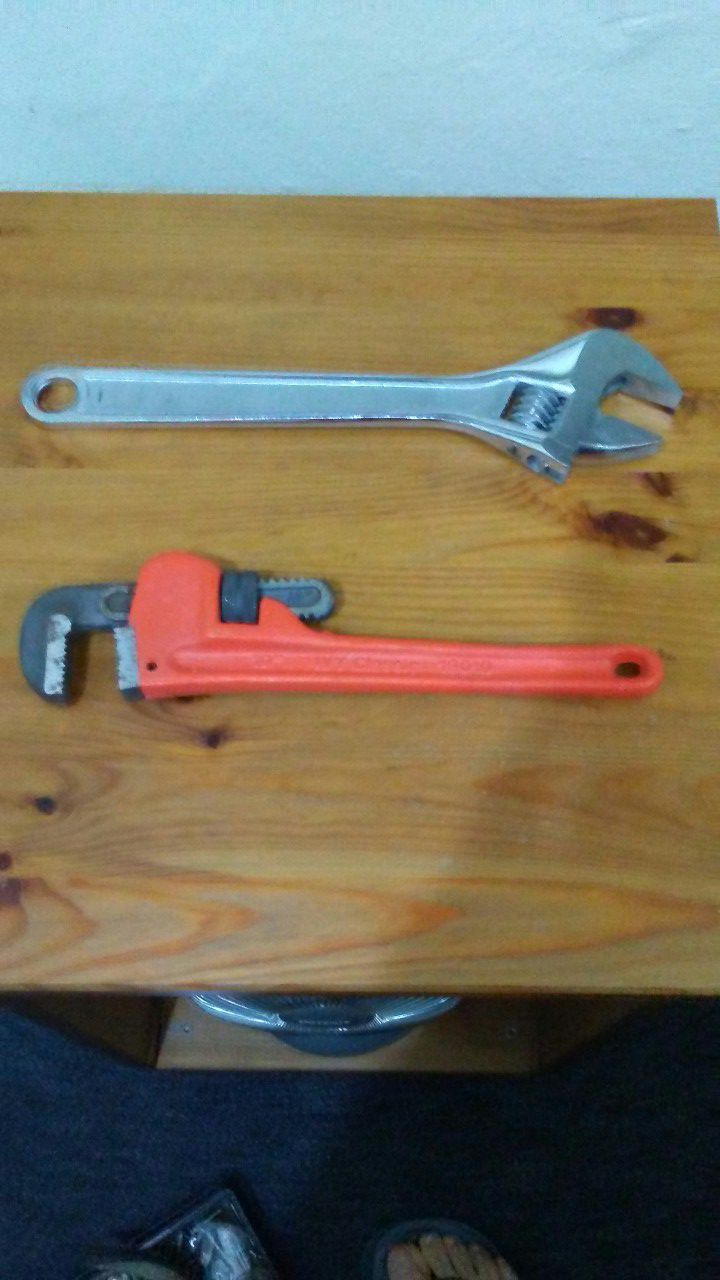 2 Heavy Duty Wrenches. 10" & 12"